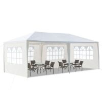 10' x 20' Party Tent Wedding Canopy Gazebo Wedding Tent Pavilion with 4 Side Walls&nbsp;