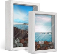 White Shadow Box Set of 2