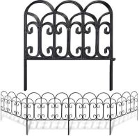 Decorative Garden Fence&nbsp;18in x 7.5ft Coated Metal&nbsp;