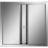 VEVOR Outdoor Kitchen Doors 24 x 24 Inch BBQ Access Door 304 Brushed Stainless Steel - Appears New&nbsp;