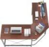Soges 59 x 59 inches Large L-Shaped Computer Desk, Walnut