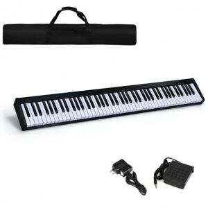 88-Key Portable Electronic Piano with Bluetooth and Voice Function