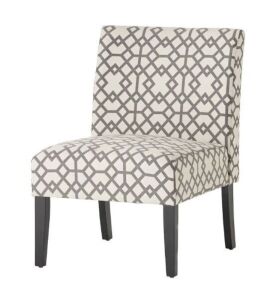 Kendal Contemporary Fabric Slipper Accent Chair - Damaged Leg