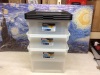 Lot of (3) Sterilite Stackable File Boxes - Appear New