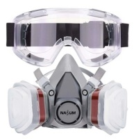 NASUM Chemical Respirator Mask w/ Goggles