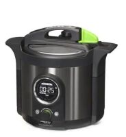 Presto&nbsp;Precise Plus 6 Qt. Black Stainless Steel Electric Pressure Cooker with Built-In Timer