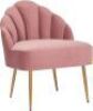 Sheena Glam Tufted Velvet Chair - Rose