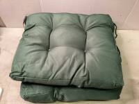 Lot of Two Tie-On Chair Cushions