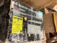 LG Electronics14,000 BTU 115-Volt Dual Inverter Smart Window Air Conditioner LW1522IVSM Cools 800 Sq. Ft. with Remote, Wi-Fi Enabled