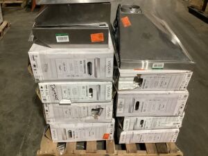 Pallet of Salvage Range Hoods - Items May Be Damaged or Incomplete. 