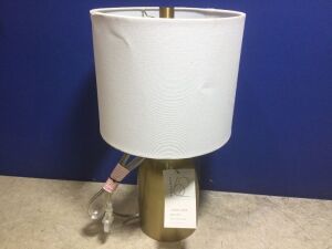 Project 62 Brass Finish Table Lamp, 17" 