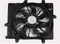BOXI 620-052 Radiator Cooling Fan Assembly Replacement for 2006 2007 2008 2009 2010 Chrysler PT Cruiser with 4-Pin Connector 5179470AA