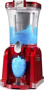 Nostalgia Classic Frozen Drink Maker 32-Ounce Slushie Machine, Retro Red 