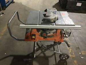 RIGID 15 Amp 10 in. Portable Pro Jobsite Table Saw with Stand - For Parts or Repair 