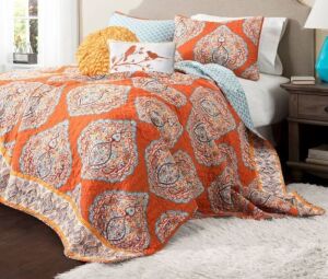 Lush Decor 5pc Reversible Quilt Set, Full/Queen 