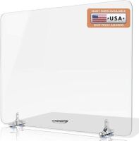 Lot of (2) GuardMate Acrylic Divider Sneeze Guard, 24" x 24"&nbsp;