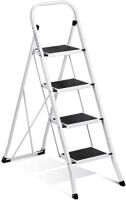 Delxo&nbsp;Heavy Duty Folding 4 Step Ladder,&nbsp;Anti-Slip Portable & Collapsible, 350 lbs.&nbsp;