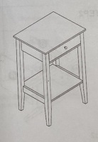 End Table, May Be Missing Hardware
