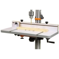 24-by-12-Inch Drill Press Table with an Adjustable Fence and Stop Block
