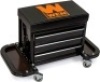 350-Pound Capacity Garage Glider Rolling Tool Chest Seat