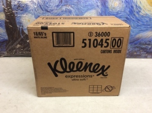 Kleenex Expressions Ultra Soft Facial Tissues, 18 Cube Boxes, 65 Tissues per Box - New&nbsp;