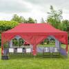20' x 10' Red Instant Outdoor Canopy Tent