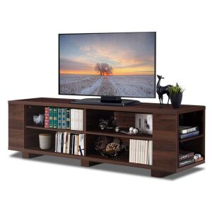 59" Console Storage Entertainment Media Wood Tv Stand