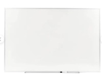 Staples Standard Durable Melamine Dry-Erase Whiteboard, Aluminum Frame, 6'W x 4'H