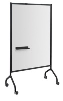 Safco 8511BL Impromptu 42" x 72" White/Black Whiteboard Collaboration Screen