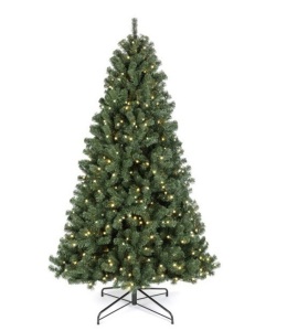 12ft Pre-Lit Instant No Fluff Artificial Spruce Christmas Tree w/ 1,250 LED Lights, 4,693 Tips