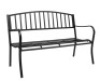 VINGLI 51 Inch Outdoor Metal Bench Black
