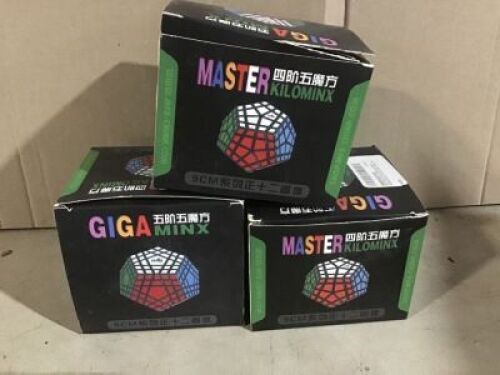 Lot of (3) Gigaminx Speed Cube Puzzle Toy