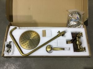 Gold Bathtub Shower Faucet w/ Handheld Sprayer