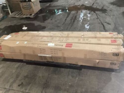 Pallet of Retractable Patio Awning Cover w/ Aluminum Frame, Crank Handle - 98x80in - Uninspected&nbsp;
