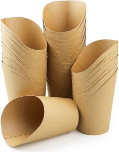 150pc 14oz Disposable Snack Kraft Paper Cups