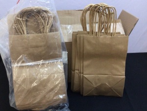 1 Box & 1 Package of Kraft Paper Bags