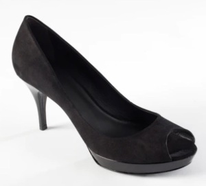 Zofie Lucia Black Nubuck Suede Pump, 9