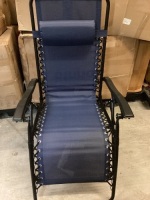 Set of 2 Adjustable Zero Gravity Patio Chair Recliners w/ Cup Holders