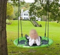 Giant 40" Saucer Tree Swing, Elite Green,&nbsp;May Be Missing Hardware