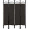 4-Panel Folding Privacy Screen Room Divider Decoration Accent
