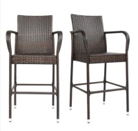 2-Piece Rattan Bar Stool&nbsp;