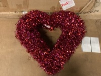 Lot of 3 Heart Shaped Wreath