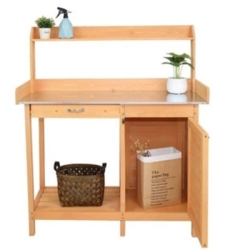 Garden Workbench With Drawers And Cabinets