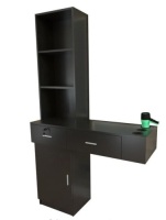 Wall Mount Hair Styling, Barber Station, Black