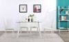 5 Piece Kitchen Dining Table Set with Glass Table Top