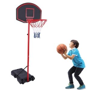 Height Adjustable Portable Basketball Goal for Kids 