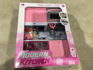 Modern Kitchen Doll Playset