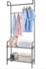 Clothing Rack with 2 Tier Metal Shelf, Missing Hardware