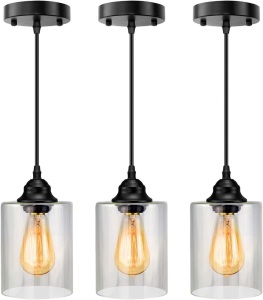 Industrial Pendant Lights, 3-Pack