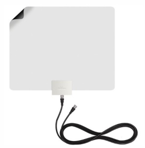 Mohu Leaf Fifty Indoor Amplified HDTV Antenna & 12ft Coaxial Cable